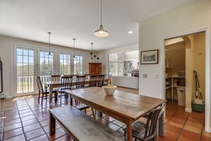 Dining - Weeks Hill: 5 br, fireplace, a/c, deck, views! (Stowe)