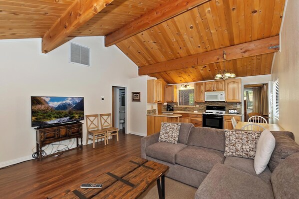 TV, fireplace, table football