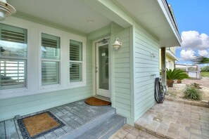 Exterior detail - Beachfront Home w/ Gulf Views, Boardwalk Access, Pool, and Pet Friendly (Port Aransas)