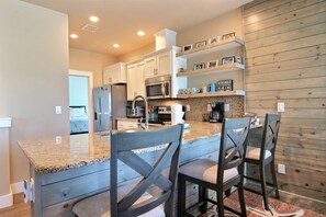 Fridge, microwave, oven, stovetop - Charming townhome, Right in the heart of Port A! Salt Water Pool! (Port Aransas)