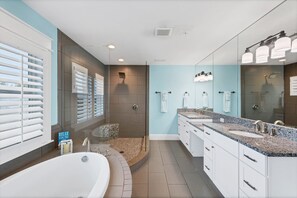 Hair dryer, towels