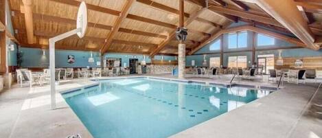 Indoor pool, a heated pool