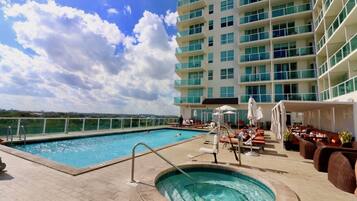 Una piscina riscaldata