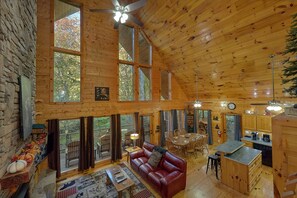 TV, fireplace, DVD player