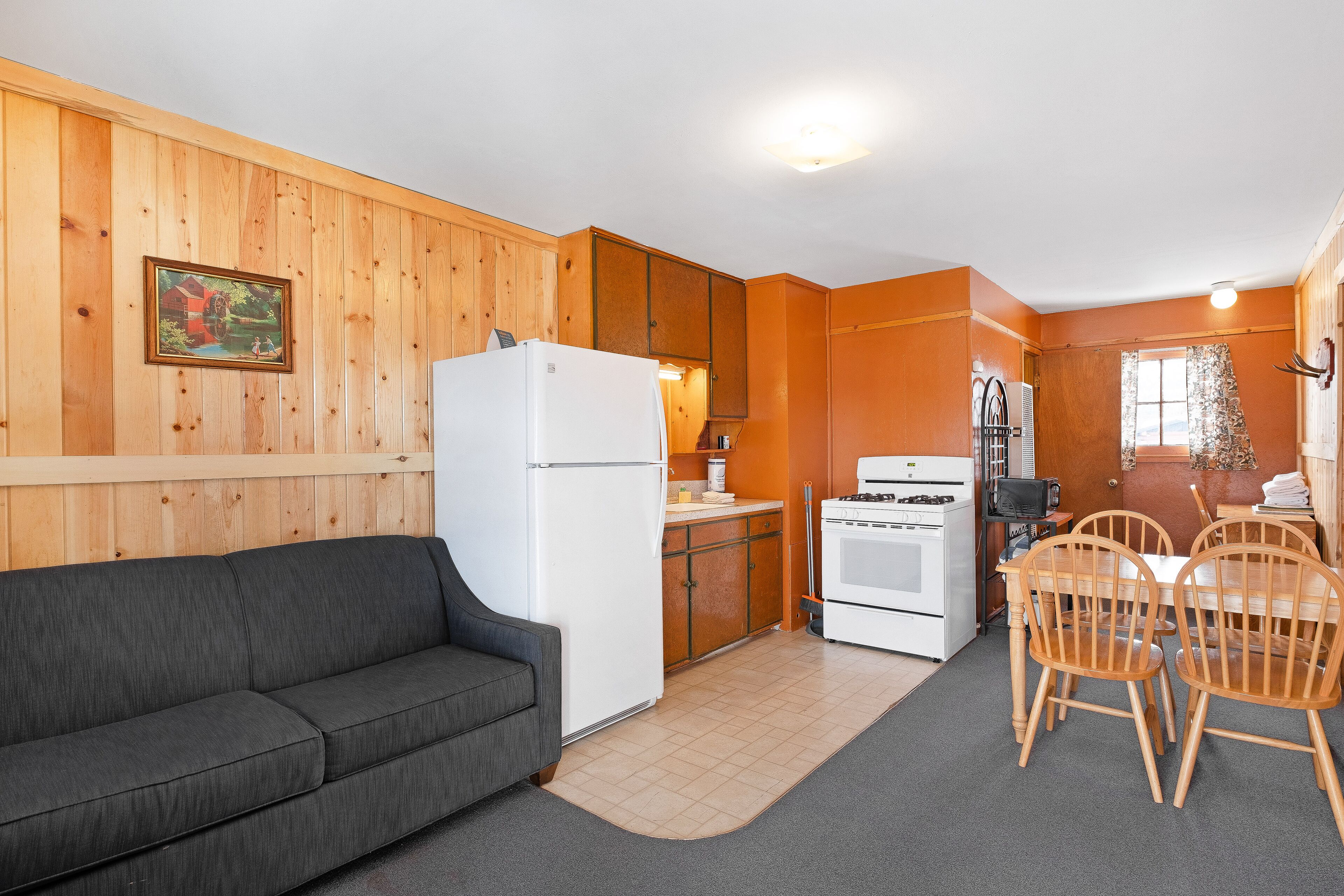 Cozy dog-friendly lodge with kitchen, entertainment, ski access & shared grill