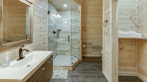 Shower, towels