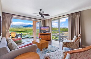 TV, DVD player, stereo