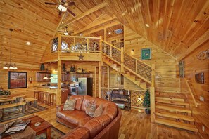 Télévision, cheminée, lecteur de DVD