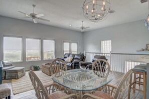 TV, DVD player - Beachfront home with incredible views! Heated Community Pool! (Port Aransas)