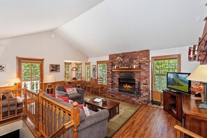 Televisión, chimenea y tenis de mesa 