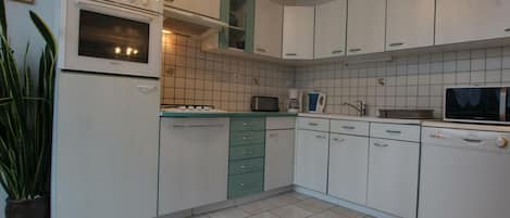 Fridge, dishwasher