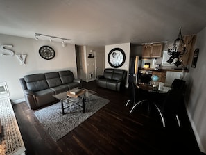 TV og peis