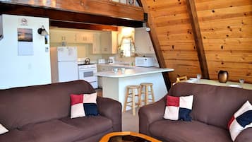 Télévision, cheminée, lecteur de DVD