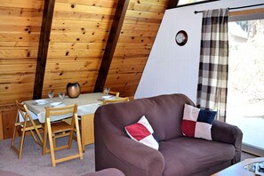 Fernseher, Kamin, DVD-Player