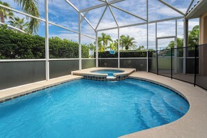 Pool - Lovely Tuscan Hills Pool Home with Spa - Close to Disney (Davenport)