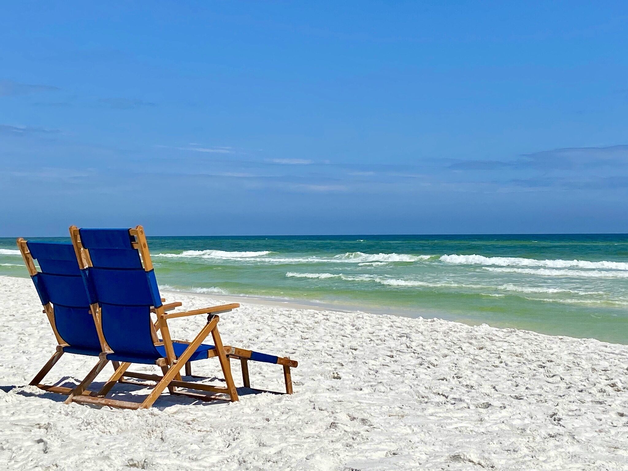 Am Strand, Liegestühle
