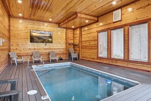 Piscine couverte, piscine chauffée