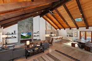 TV, fireplace, DVD player, table tennis