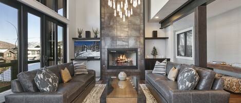 TV, fireplace, DVD player