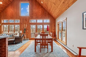 Interior - Treetops: 4 br, woodstove, a/c, deck & views, firepit, garage, great location! (Stowe)