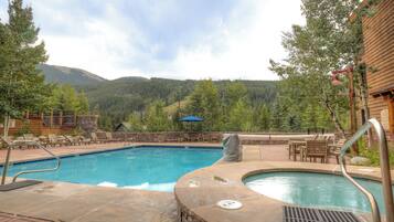 A heated pool
