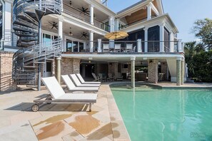 A heated pool