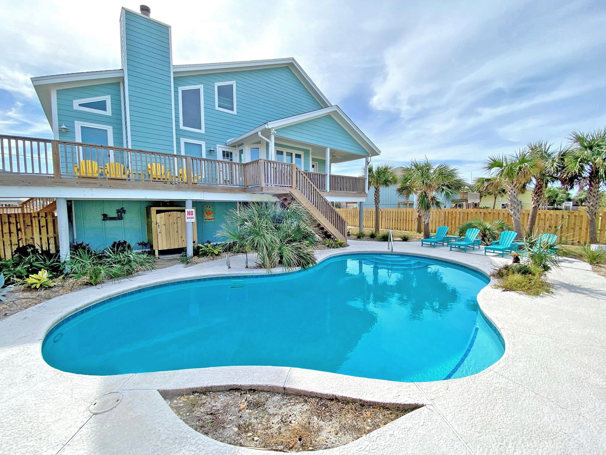 Sunny & Bright Gulf View Home with Private Pool and Large Decks!