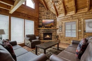 Televisio, takka, DVD-soitin