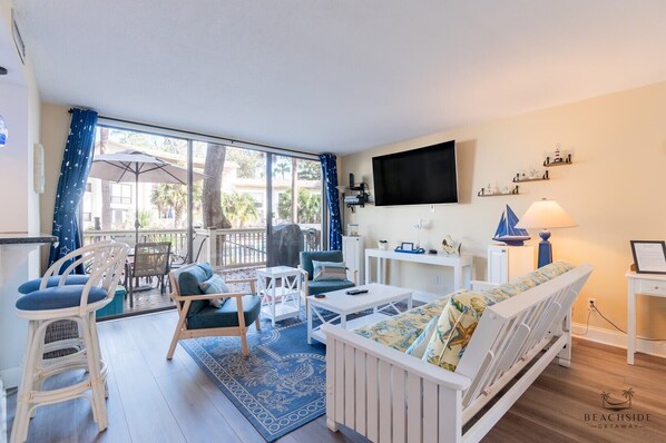 Smart TV, DVD player, video library