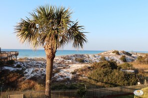 Beach view from the balcony.