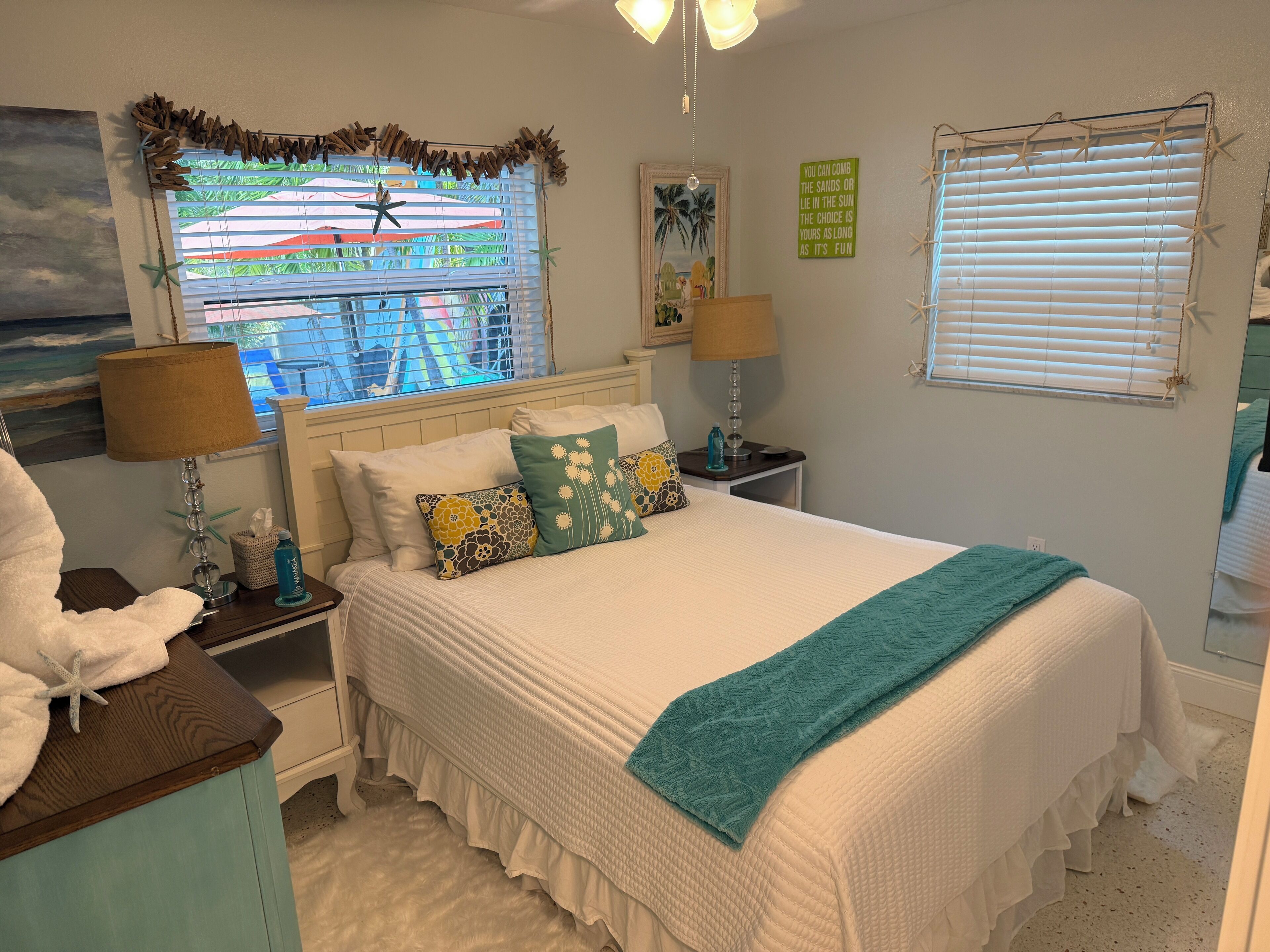 2 bedrooms, iron/ironing board, travel crib, free WiFi