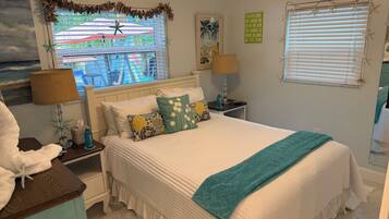 2 bedrooms, iron/ironing board, travel crib, free WiFi