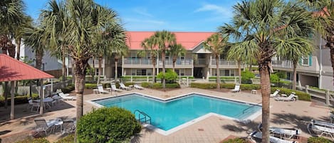 Una piscina riscaldata