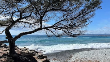 Vlak bij het strand