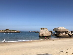 On the beach