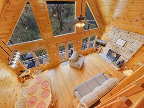 TV, fireplace, video games, DVD player - Tranquility | 2BR Retreat Near Pigeon Forge w/ Pool Access & Scenic Views (Sevierville)