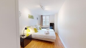 1 bedroom, desk, soundproofing, iron/ironing board