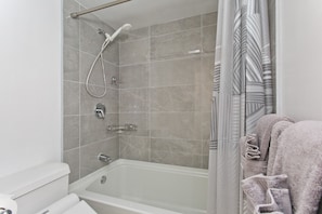 Hair dryer, towels