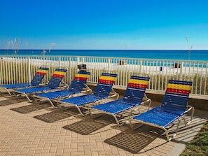 Property grounds - Gorgeous Gulf Front 2/2 At Ocean Reef With Huge Balcony & Free Beach Service! (Panama City Beach)