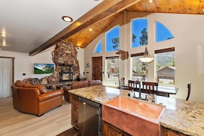 Interior - Howling Wolf Lodge by Destination Big Bear : Luxury! Views of Bear Mountain! HOT TUB! Internet! Shuffleboard Table! (Big Bear City)