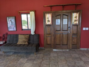 Interior - Hacienda de Palmas: Room #1 Grande with two queen size beds and sofa bed (La Ribera)