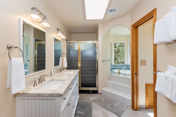 Shower, towels