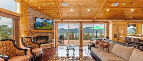 Televisio, takka, videopelejä, DVD-soitin