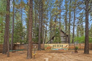 Unclassified image, 3 of 56, button - Outdoor Living by Snow Summit! Big Bear Mural! PET FRIENDLY! HOT TUB! Fire Pit! Large Fenced Yard! (Big Bear Lake)