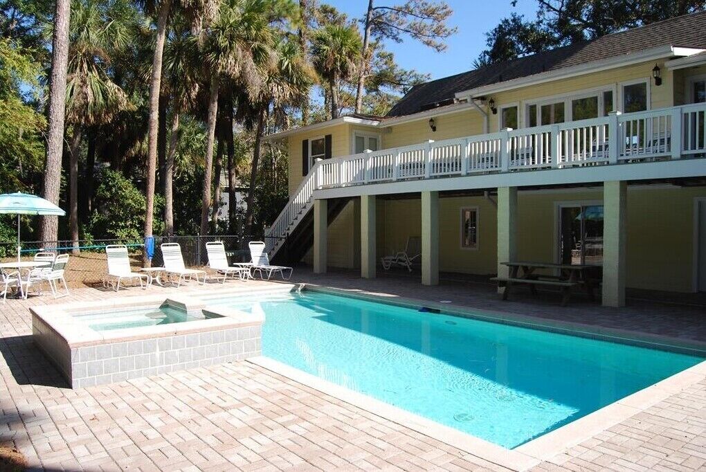 A heated pool