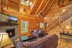 TV, fireplace, DVD player