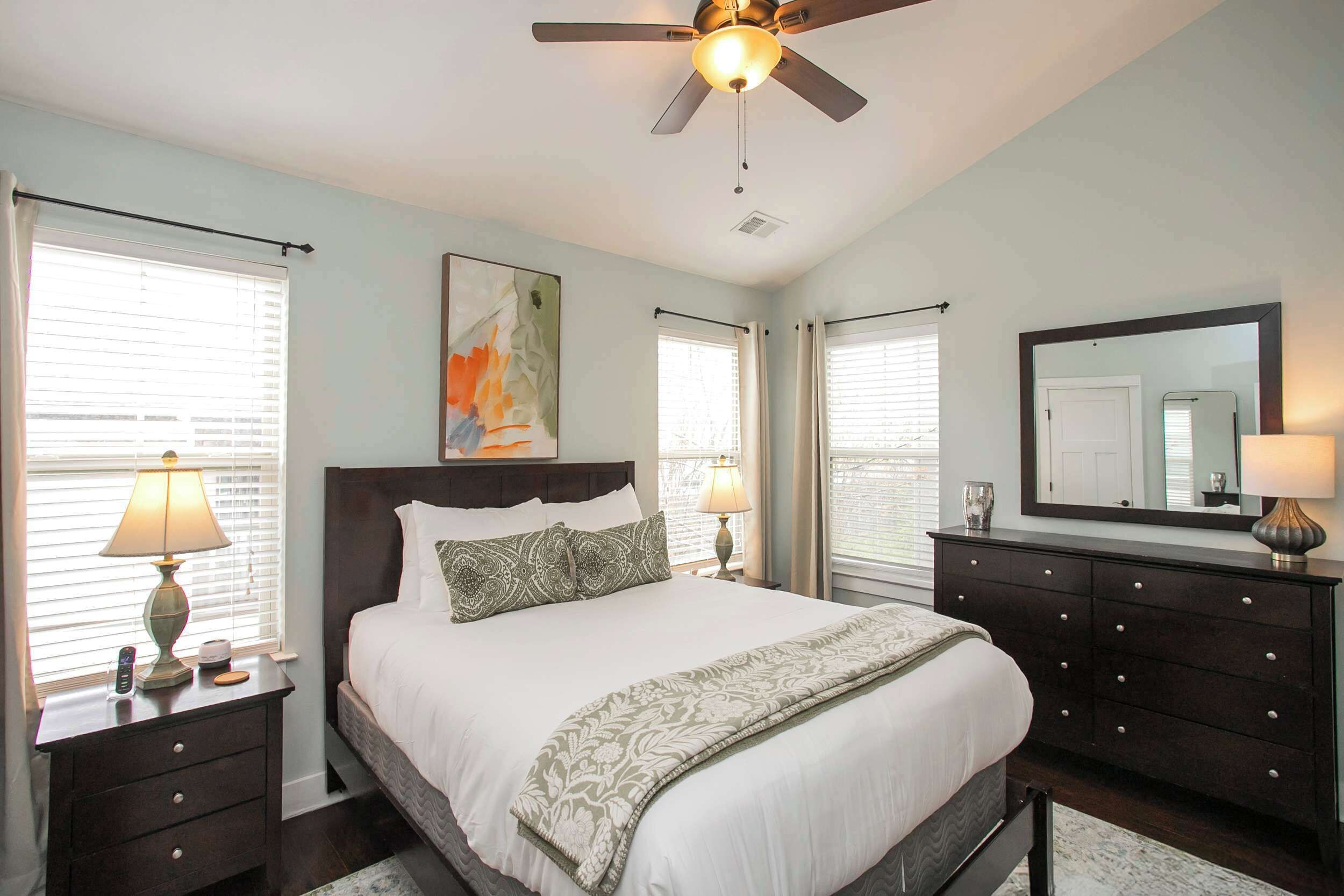 2 bedrooms, iron/ironing board, travel crib, WiFi