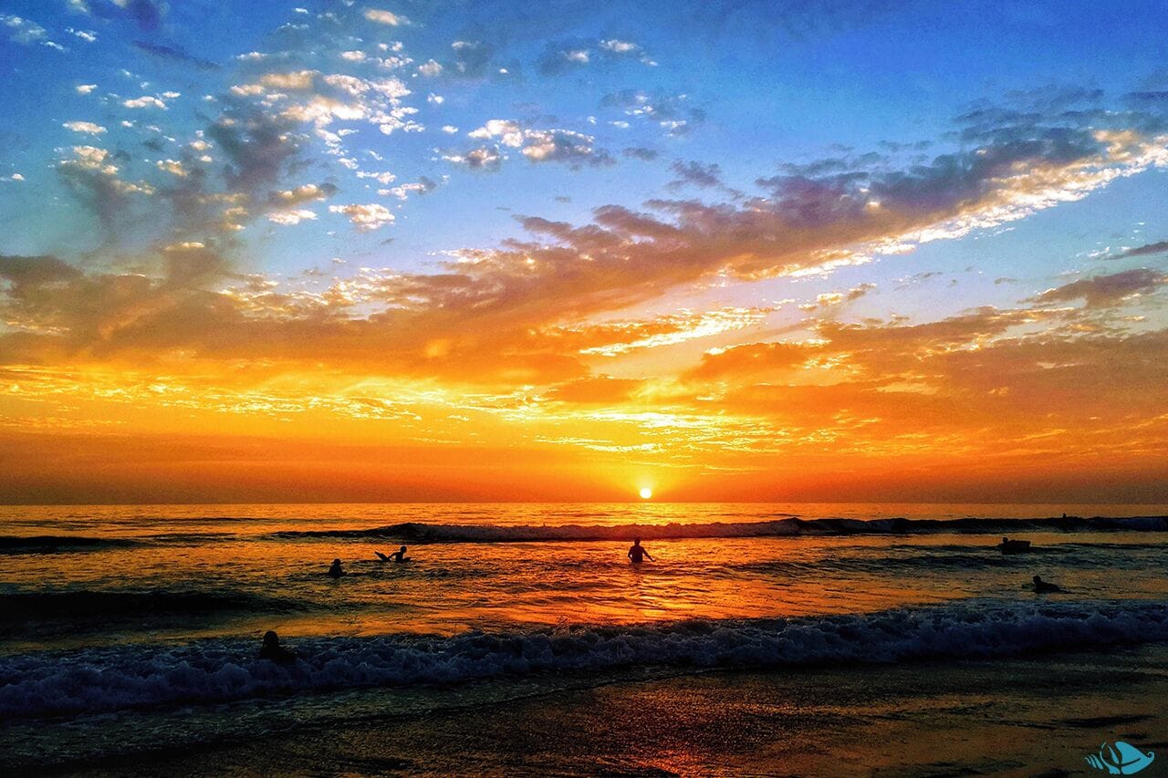 On the beach