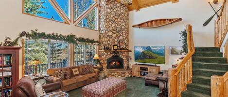 TV, fireplace, DVD player