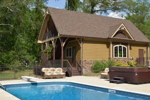 A heated pool